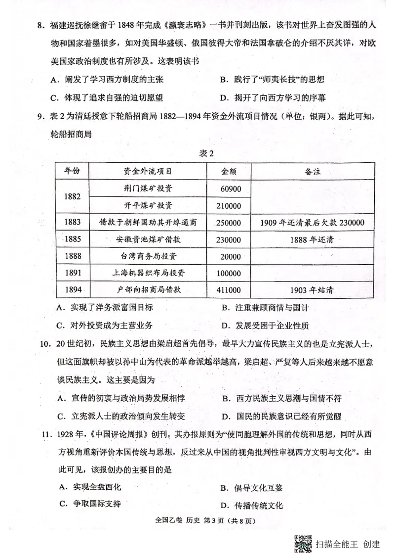 （预约首发）2024届陕西省安康市高新中学高三10月月考历史试题(1)_2023年11月_0211月合集_2024届高三上学期10月大联考(全国乙卷)_2024届高三上学期10月大联考(全国乙卷)历史