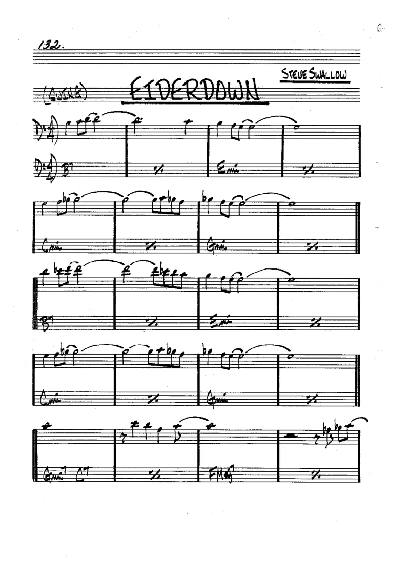 TheRealBookVolume-1-contrebasse'5thEdition'_一万首著名钢琴曲谱哈农贝多芬合集视频教学电子版高清无水印可打印_07各风格钢琴谱合集_JazzPiano_原版钢琴教材附音频