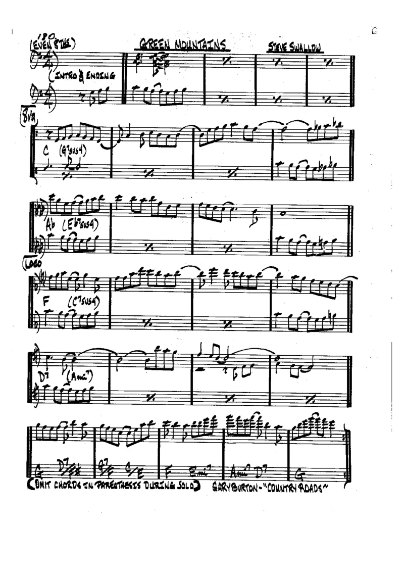 TheRealBookVolume-1-contrebasse'5thEdition'_一万首著名钢琴曲谱哈农贝多芬合集视频教学电子版高清无水印可打印_07各风格钢琴谱合集_JazzPiano_原版钢琴教材附音频