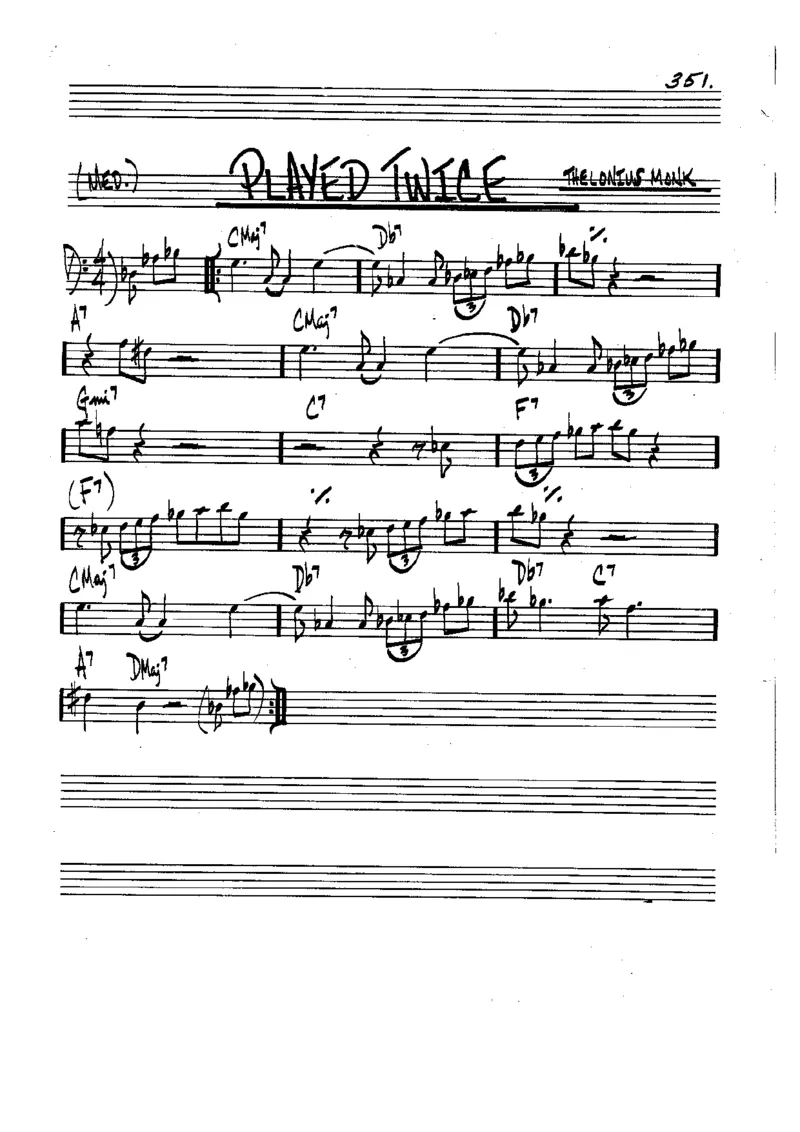 TheRealBookVolume-1-contrebasse'5thEdition'_一万首著名钢琴曲谱哈农贝多芬合集视频教学电子版高清无水印可打印_07各风格钢琴谱合集_JazzPiano_原版钢琴教材附音频