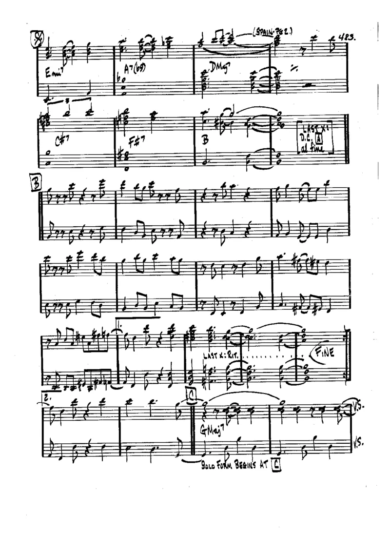 TheRealBookVolume-1-contrebasse'5thEdition'_一万首著名钢琴曲谱哈农贝多芬合集视频教学电子版高清无水印可打印_07各风格钢琴谱合集_JazzPiano_原版钢琴教材附音频