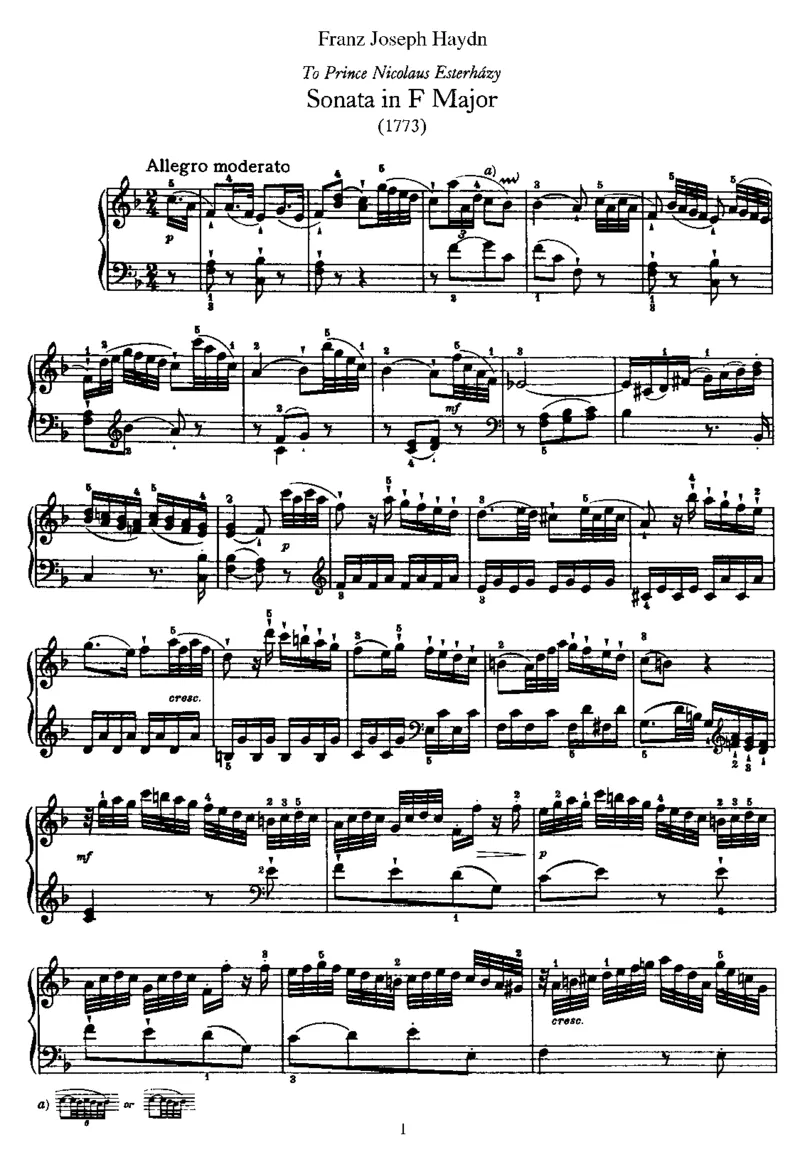 PianoSonataNo23inF_NoRestriction_一万首著名钢琴曲谱哈农贝多芬合集视频教学电子版高清无水印可打印_1古典钢琴知名音乐家谱_海顿钢琴谱全集_奏鸣曲