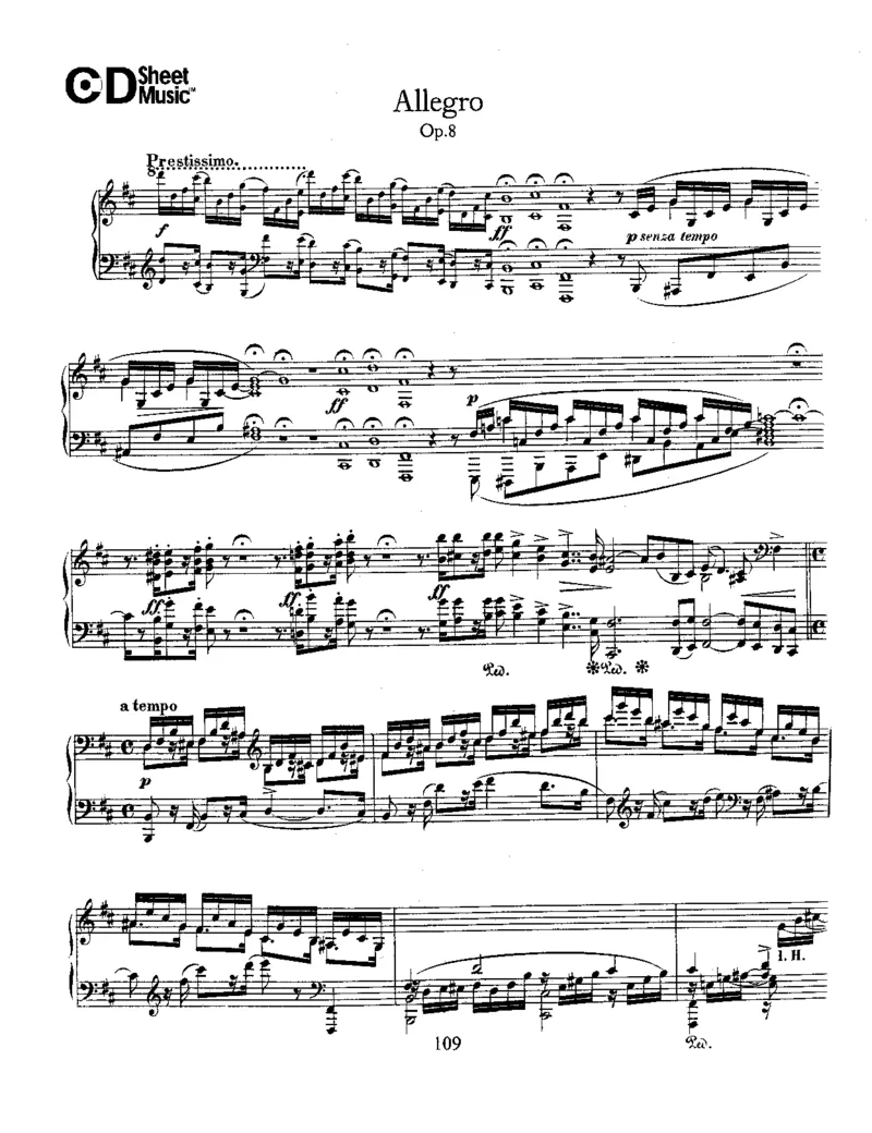 Schumann-Allegro,Op.8_一万首著名钢琴曲谱哈农贝多芬合集视频教学电子版高清无水印可打印_1古典钢琴知名音乐家谱_舒曼钢琴谱全集_WORKS
