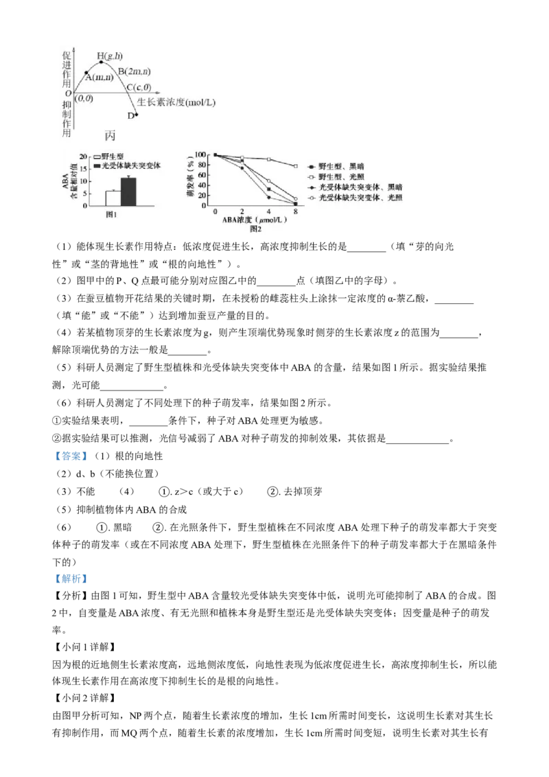 安徽省亳州市第二完全中学2024&mdash;2025学年高二上学期12月月考生物试题Word版含解析_2024-2025高二（7-7月题库）_2025年01月试卷