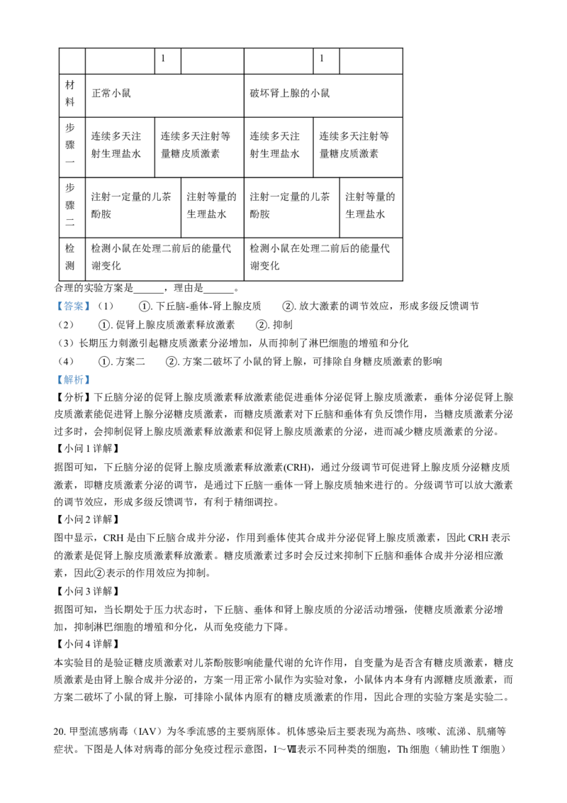 安徽省亳州市第二完全中学2024&mdash;2025学年高二上学期12月月考生物试题Word版含解析_2024-2025高二（7-7月题库）_2025年01月试卷