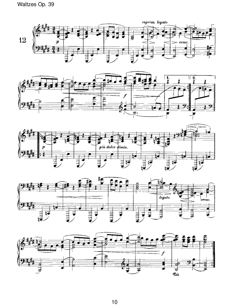 WaltzesOp.39_一万首著名钢琴曲谱哈农贝多芬合集视频教学电子版高清无水印可打印_1古典钢琴知名音乐家谱_勃拉姆斯钢琴谱全集_III.ShorterWorks
