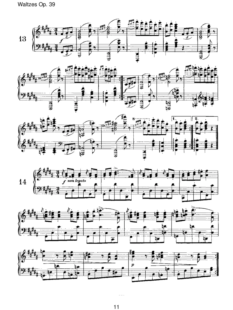 WaltzesOp.39_一万首著名钢琴曲谱哈农贝多芬合集视频教学电子版高清无水印可打印_1古典钢琴知名音乐家谱_勃拉姆斯钢琴谱全集_III.ShorterWorks