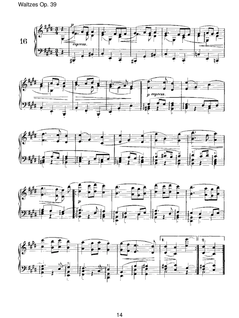 WaltzesOp.39_一万首著名钢琴曲谱哈农贝多芬合集视频教学电子版高清无水印可打印_1古典钢琴知名音乐家谱_勃拉姆斯钢琴谱全集_III.ShorterWorks
