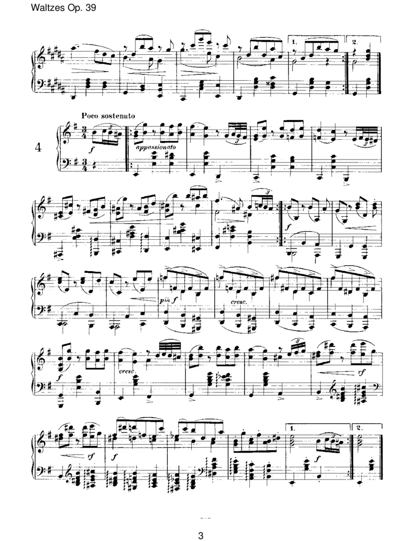 WaltzesOp.39_一万首著名钢琴曲谱哈农贝多芬合集视频教学电子版高清无水印可打印_1古典钢琴知名音乐家谱_勃拉姆斯钢琴谱全集_III.ShorterWorks