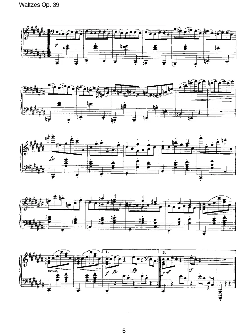 WaltzesOp.39_一万首著名钢琴曲谱哈农贝多芬合集视频教学电子版高清无水印可打印_1古典钢琴知名音乐家谱_勃拉姆斯钢琴谱全集_III.ShorterWorks
