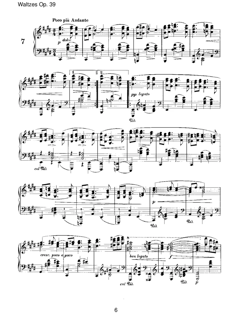 WaltzesOp.39_一万首著名钢琴曲谱哈农贝多芬合集视频教学电子版高清无水印可打印_1古典钢琴知名音乐家谱_勃拉姆斯钢琴谱全集_III.ShorterWorks