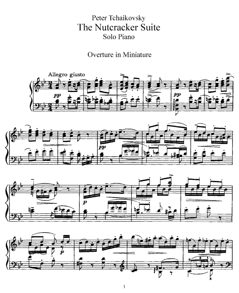 TheNutcrackerSuite,Op71a_一万首著名钢琴曲谱哈农贝多芬合集视频教学电子版高清无水印可打印_1古典钢琴知名音乐家谱_柴科夫斯基钢琴谱全集_其他