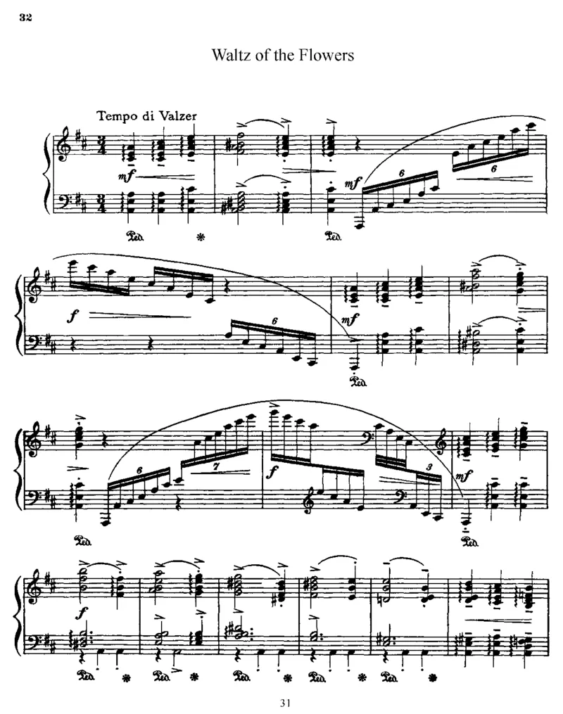 TheNutcrackerSuite,Op71a_一万首著名钢琴曲谱哈农贝多芬合集视频教学电子版高清无水印可打印_1古典钢琴知名音乐家谱_柴科夫斯基钢琴谱全集_其他