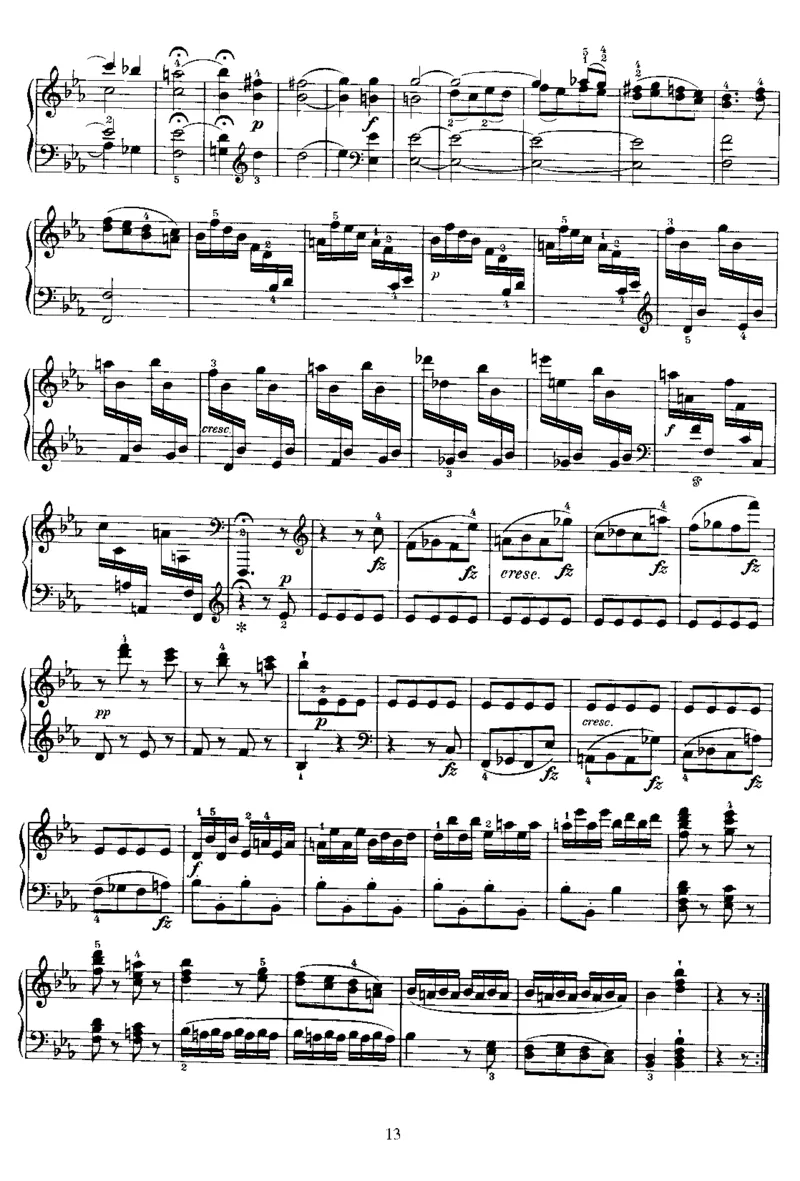 PianoSonataNo52inEb_NoRestriction_一万首著名钢琴曲谱哈农贝多芬合集视频教学电子版高清无水印可打印_1古典钢琴知名音乐家谱_海顿钢琴谱全集_奏鸣曲