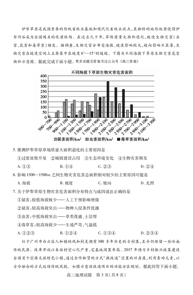 地理_2024-2025高三（6-6月题库）_2024年09月试卷_0930山西省运城市2024-2025学年高三上学期9月摸底调研测试_山西省运城市2024-2025学年高三上学期9月摸底调研测试地理