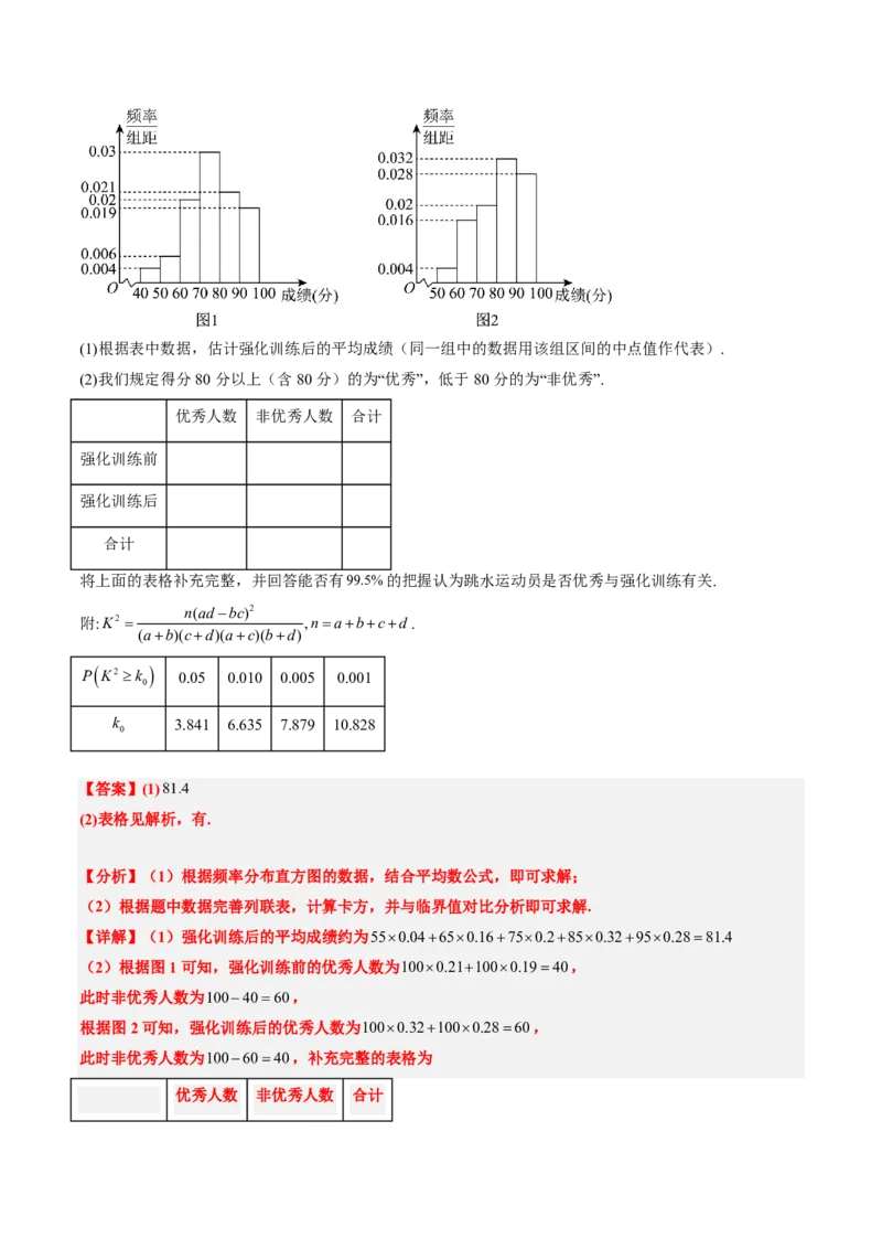 专题10统计（3大考向真题解读）-解析版_2024-2025高三（6-6月题库）_2024年08月试卷_08202025版《真题题源解密-专题分类》数学
