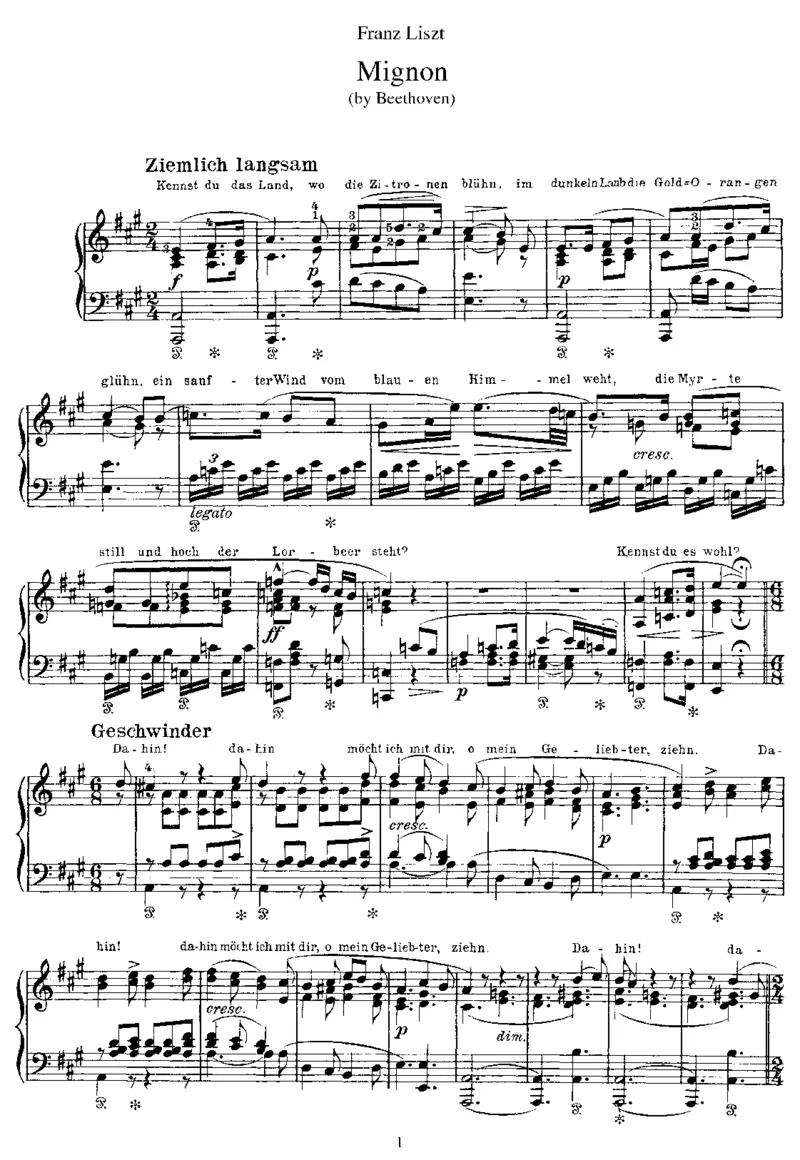 Mignon(Beethoven)_一万首著名钢琴曲谱哈农贝多芬合集视频教学电子版高清无水印可打印_1古典钢琴知名音乐家谱_李斯特钢琴谱全集_改编贝多芬