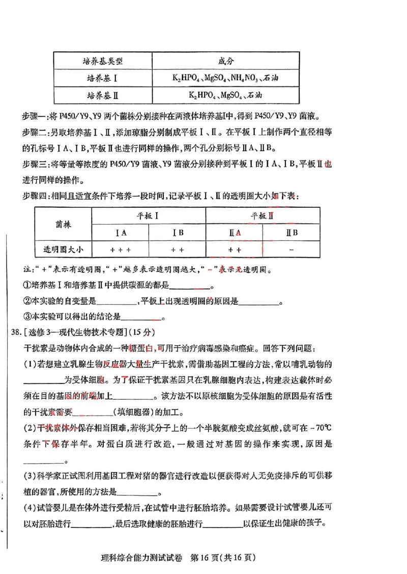 理综_2024年4月_01按日期_29号_2024届内蒙古自治区包头市高三下学期三模_2024届内蒙古自治区包头市高三下学期第三次模拟考试理综