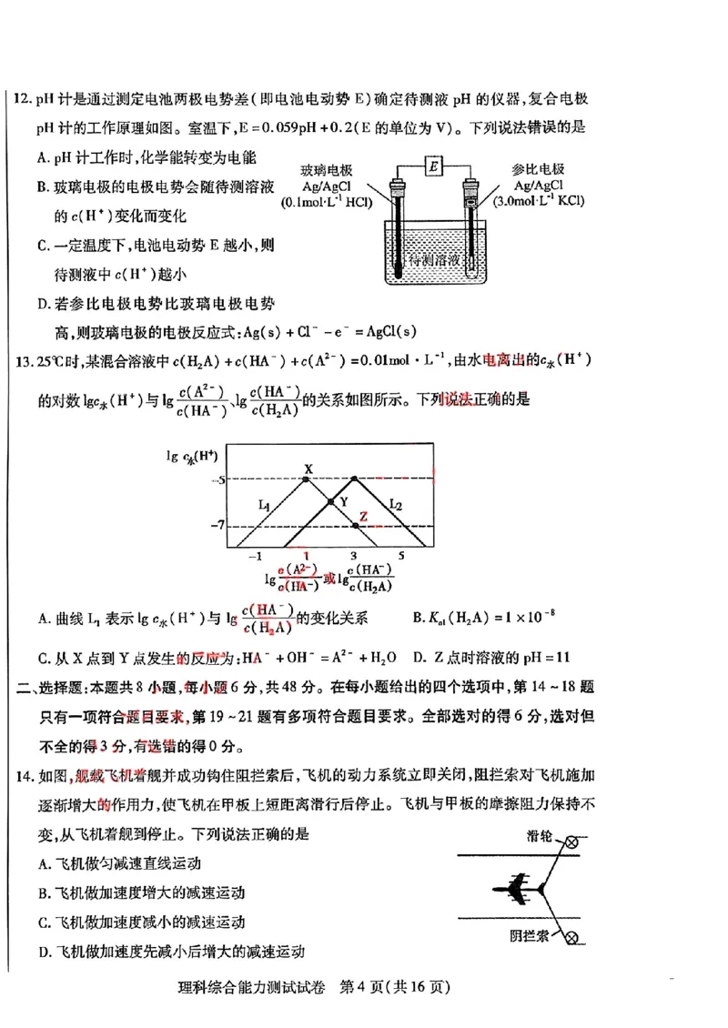 理综_2024年4月_01按日期_29号_2024届内蒙古自治区包头市高三下学期三模_2024届内蒙古自治区包头市高三下学期第三次模拟考试理综