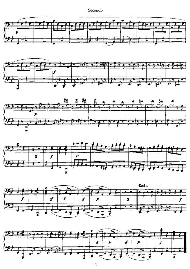 SonatainBb,K358(4Hands)_一万首著名钢琴曲谱哈农贝多芬合集视频教学电子版高清无水印可打印_1古典钢琴知名音乐家谱_莫扎特钢琴谱全集_0312095926_四手联弹