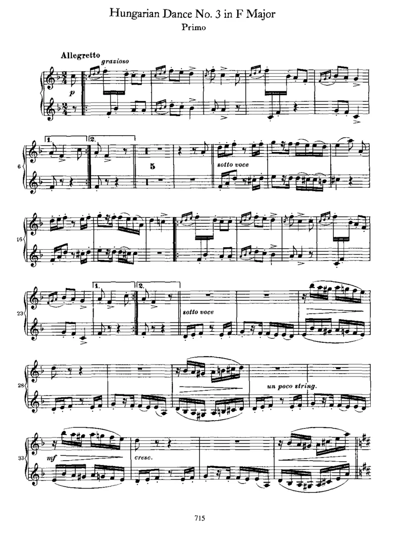 HungarianDanceNo03inF_一万首著名钢琴曲谱哈农贝多芬合集视频教学电子版高清无水印可打印_1古典钢琴知名音乐家谱_勃拉姆斯钢琴谱全集_匈牙利舞曲四手联弹版