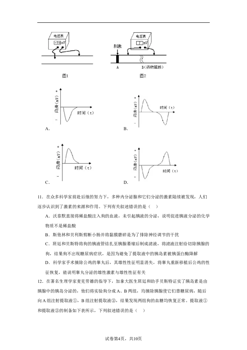 bioo_2025年10月高二试卷_251030宁夏回族自治区石嘴山市第一中学2025-2026学年高二上学期10月月考(全）_宁夏回族自治区石嘴山市第一中学2025-2026学年高二上学期10月月考生物试题（含答案）