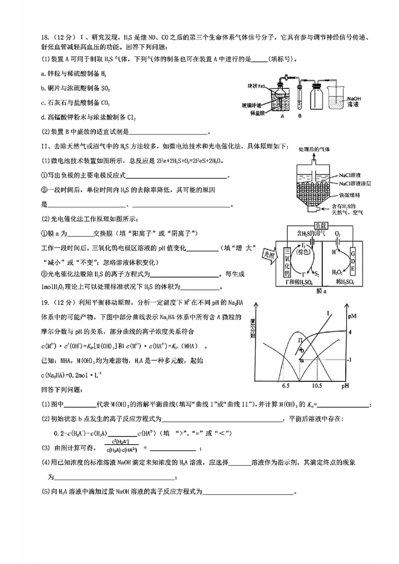 山东省部分名校2025届高三上学期12月校际联合检测化学+答案_2024-2025高三（6-6月题库）_2024年12月试卷_1215山东省名校2025届高三上学期12月校际联合检测