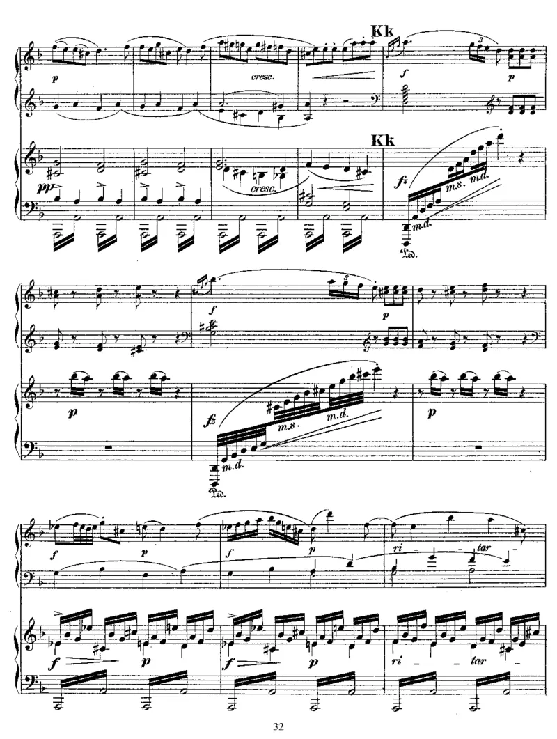 SonatainF,K533(Mozart)_一万首著名钢琴曲谱哈农贝多芬合集视频教学电子版高清无水印可打印_1古典钢琴知名音乐家谱_格里格钢琴谱全集_双钢琴