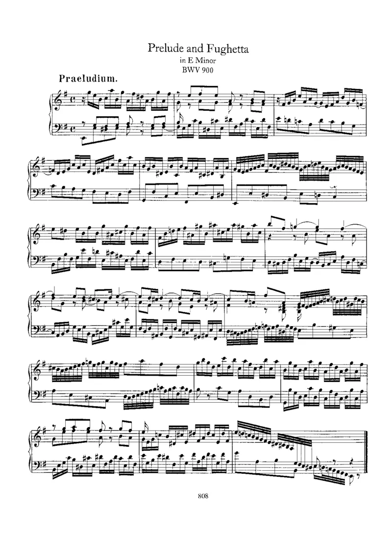 PreludeandFughettaine,BWV900_一万首著名钢琴曲谱哈农贝多芬合集视频教学电子版高清无水印可打印_1古典钢琴知名音乐家谱_巴赫钢琴谱全集_Preludes，Fantasias，Fugues