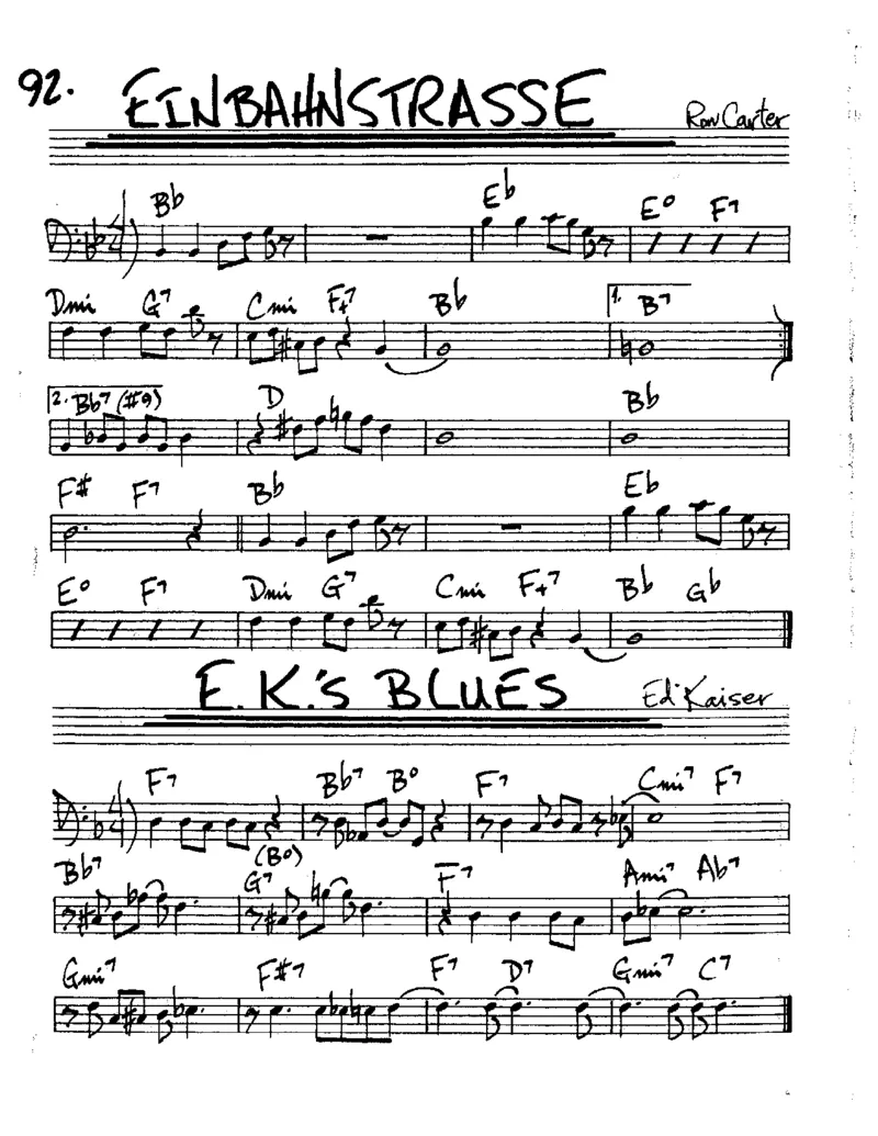 TheRealBookVolume-2-contrebasse_一万首著名钢琴曲谱哈农贝多芬合集视频教学电子版高清无水印可打印_07各风格钢琴谱合集_JazzPiano_原版钢琴教材附音频