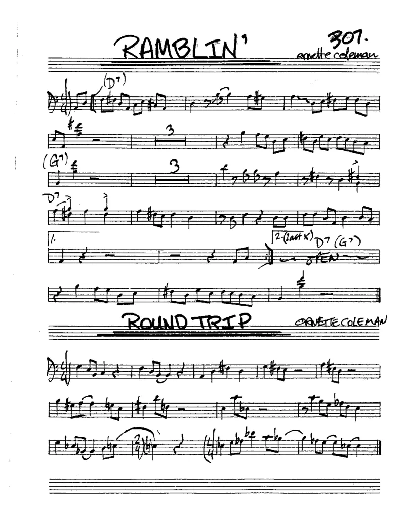 TheRealBookVolume-2-contrebasse_一万首著名钢琴曲谱哈农贝多芬合集视频教学电子版高清无水印可打印_07各风格钢琴谱合集_JazzPiano_原版钢琴教材附音频