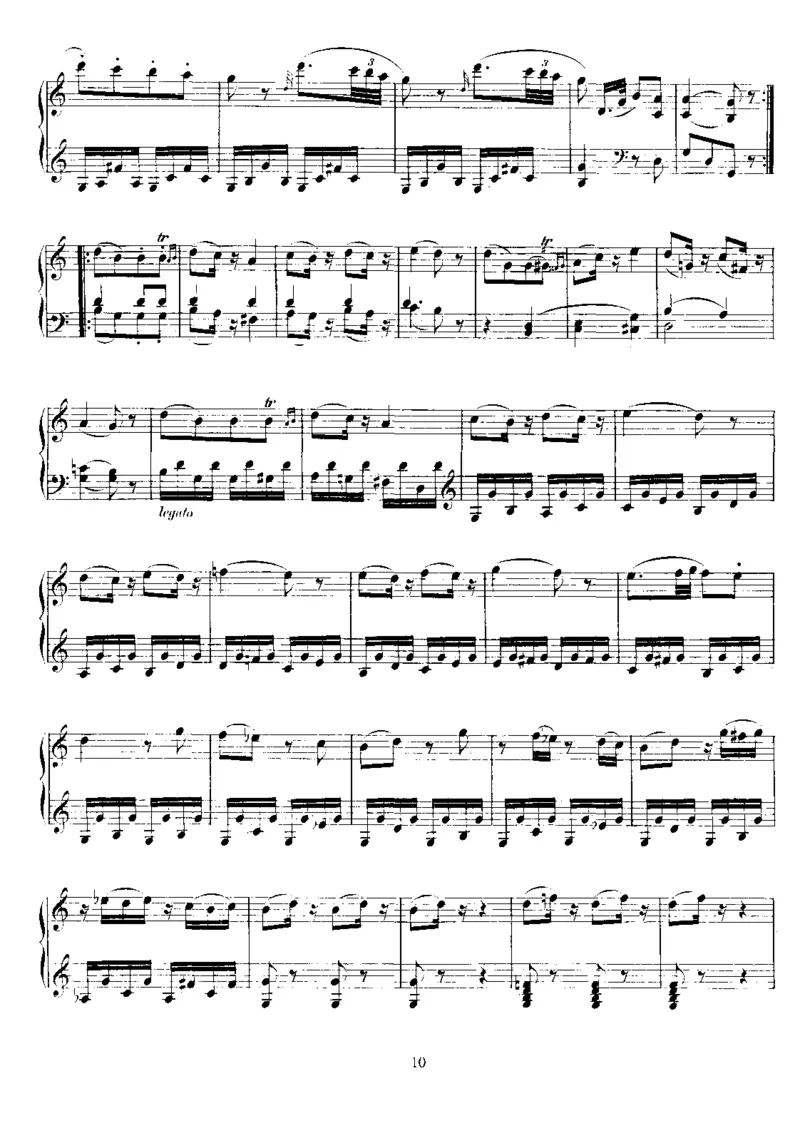 PianoSonataNo10inC,K330_NoRestriction_一万首著名钢琴曲谱哈农贝多芬合集视频教学电子版高清无水印可打印_1古典钢琴知名音乐家谱_莫扎特钢琴谱全集_0312095926_奏鸣曲集