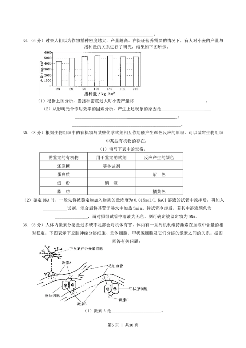 2004年江苏高考生物真题及答案_生物高考真题试卷_旧1990-2007&middot;高考生物真题_1990-2007&middot;高考生物真题&middot;PDF_江苏