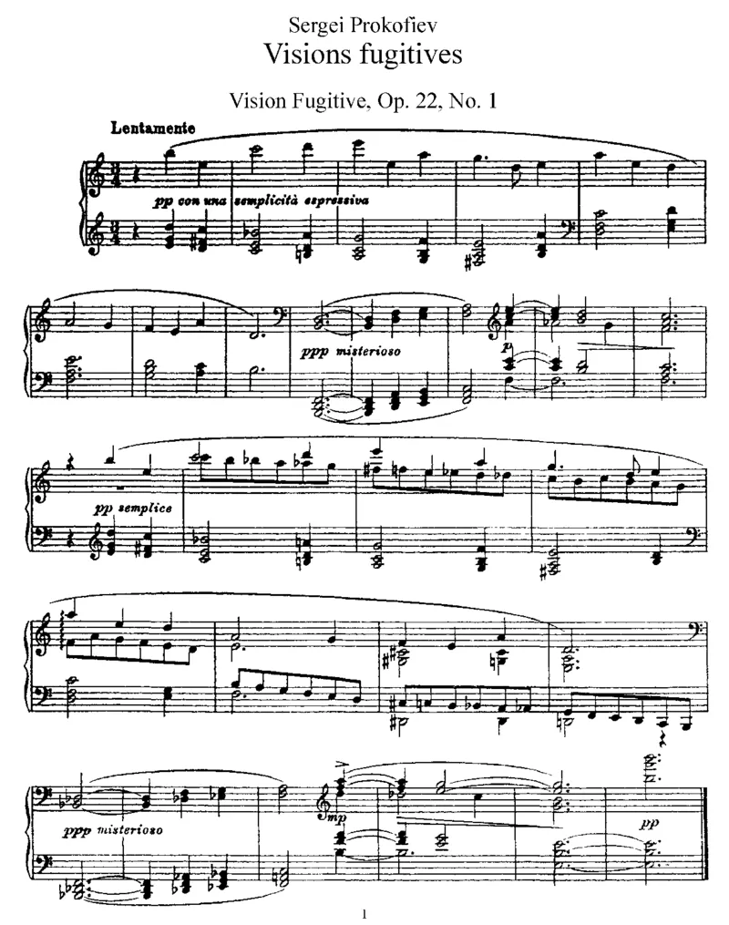 OP22.影像瞬间20首_一万首著名钢琴曲谱哈农贝多芬合集视频教学电子版高清无水印可打印_1古典钢琴知名音乐家谱_普罗科菲耶夫钢琴谱全集