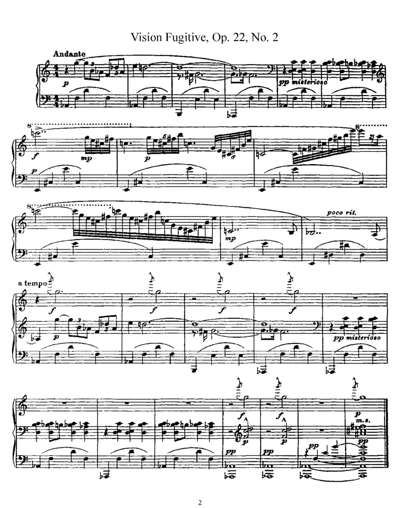 OP22.影像瞬间20首_一万首著名钢琴曲谱哈农贝多芬合集视频教学电子版高清无水印可打印_1古典钢琴知名音乐家谱_普罗科菲耶夫钢琴谱全集