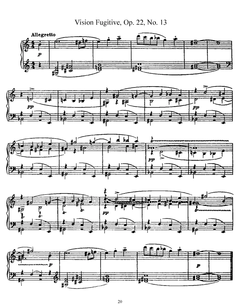 OP22.影像瞬间20首_一万首著名钢琴曲谱哈农贝多芬合集视频教学电子版高清无水印可打印_1古典钢琴知名音乐家谱_普罗科菲耶夫钢琴谱全集