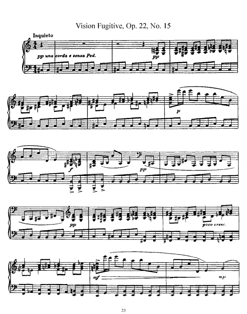 OP22.影像瞬间20首_一万首著名钢琴曲谱哈农贝多芬合集视频教学电子版高清无水印可打印_1古典钢琴知名音乐家谱_普罗科菲耶夫钢琴谱全集