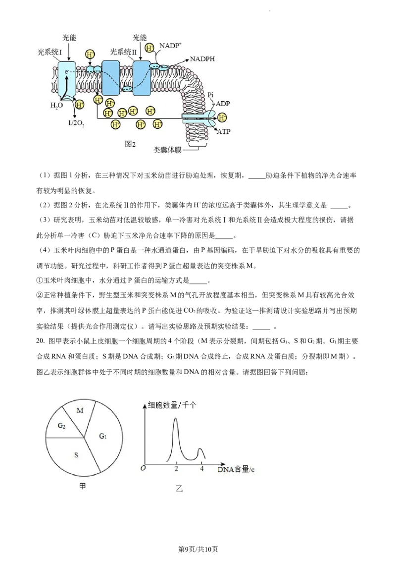 精品解析：福建省宁德市德化一中2023-2024学年高三上学期第一次月考生物试题（原卷版）(1)_2023年11月_0211月合集_2024届福建省泉州市德化第一中学高三上学期第一次月考