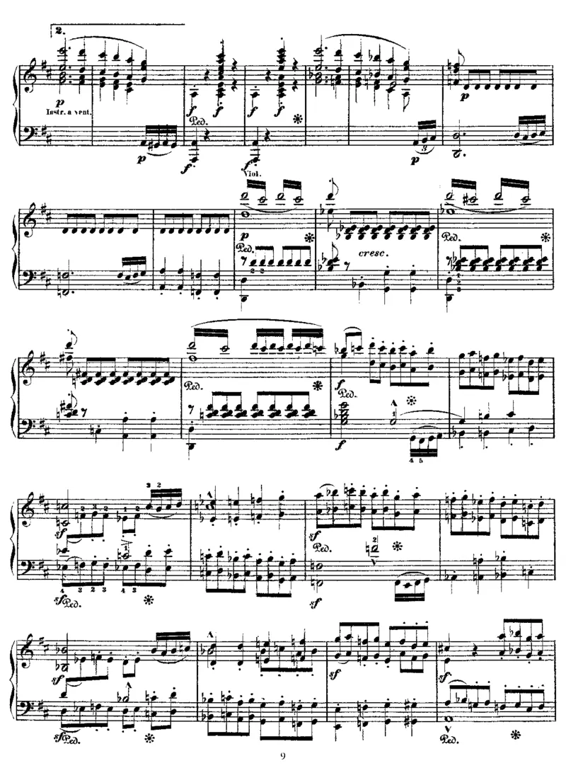 SymphonyNo2inD(Beethoven)_一万首著名钢琴曲谱哈农贝多芬合集视频教学电子版高清无水印可打印_1古典钢琴知名音乐家谱_李斯特钢琴谱全集_改编贝多芬