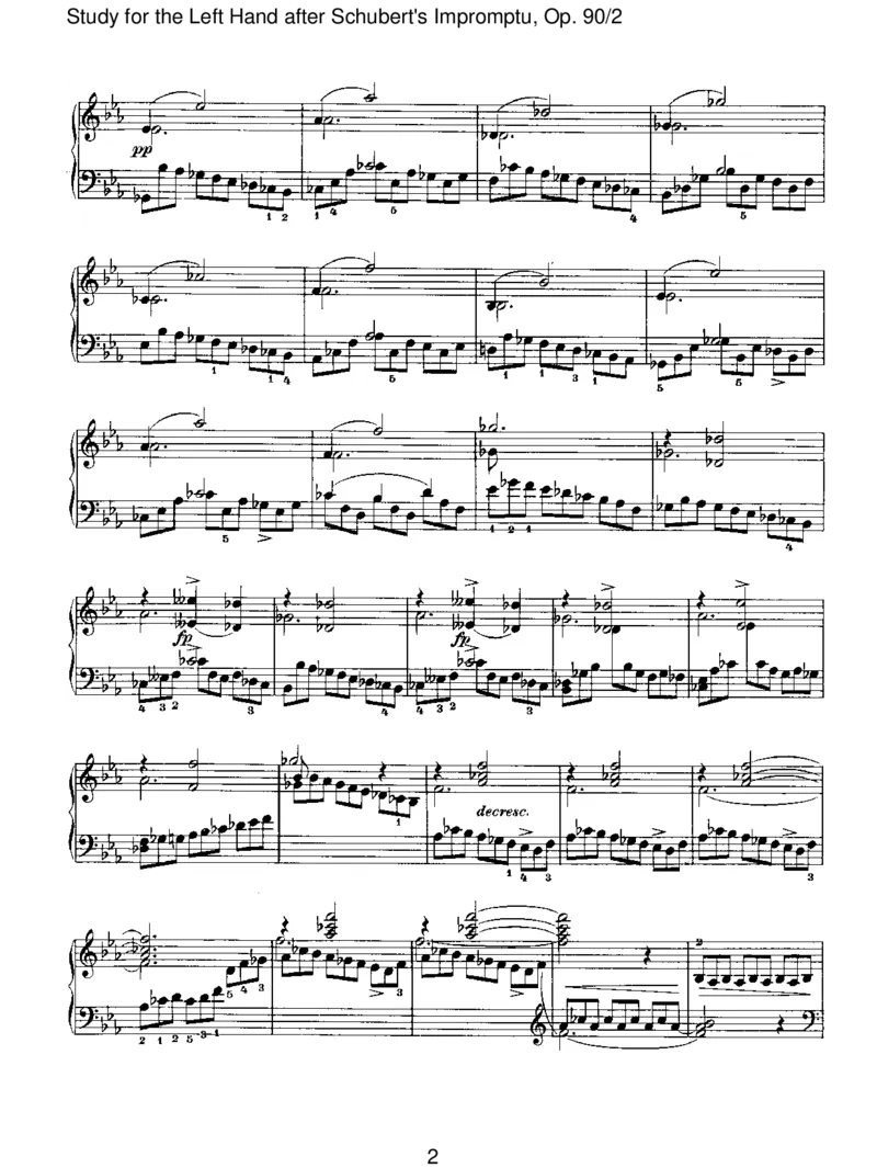 StudyfortheLeftHandafterSchubert'sImpromptu,Op.90_2_一万首著名钢琴曲谱哈农贝多芬合集视频教学电子版高清无水印可打印_1古典钢琴知名音乐家谱_勃拉姆斯钢琴谱全集