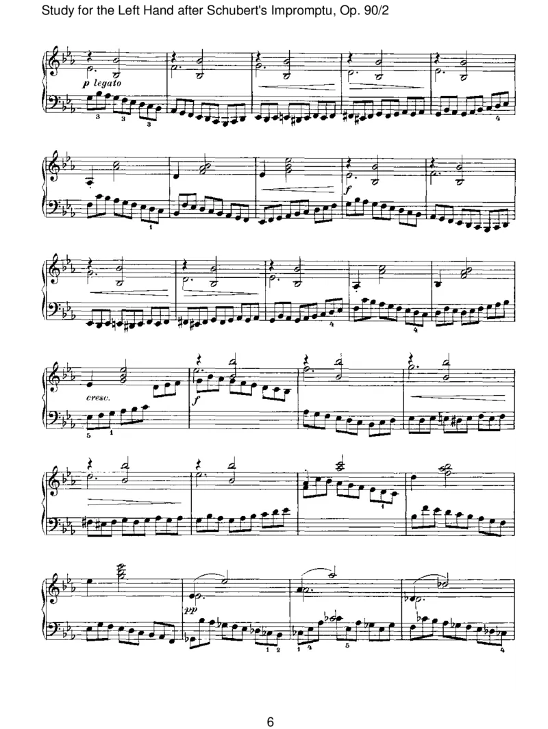 StudyfortheLeftHandafterSchubert'sImpromptu,Op.90_2_一万首著名钢琴曲谱哈农贝多芬合集视频教学电子版高清无水印可打印_1古典钢琴知名音乐家谱_勃拉姆斯钢琴谱全集