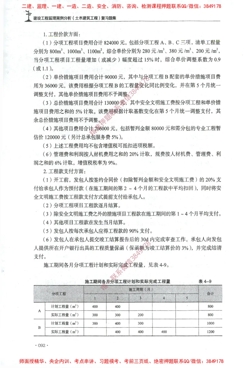 JGS-土建案例-官方习题集_监理工程师_2025监理工程师_2025年监理工程师SVIP_2025年监理土建案例SVIP_01-精华文档✿电子教材✿历年真题_23-案例《官方章节习题册》JGS推荐