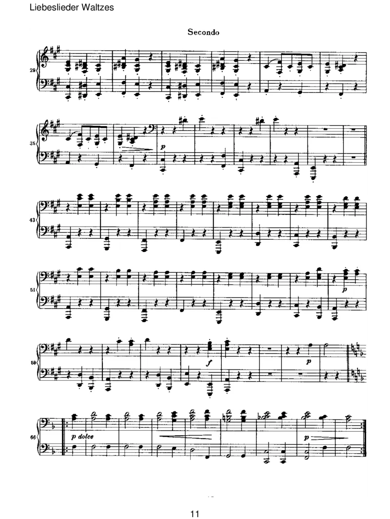 LiebesliederWaltzes_一万首著名钢琴曲谱哈农贝多芬合集视频教学电子版高清无水印可打印_1古典钢琴知名音乐家谱_勃拉姆斯钢琴谱全集_VI.PianoWorksforFourHands