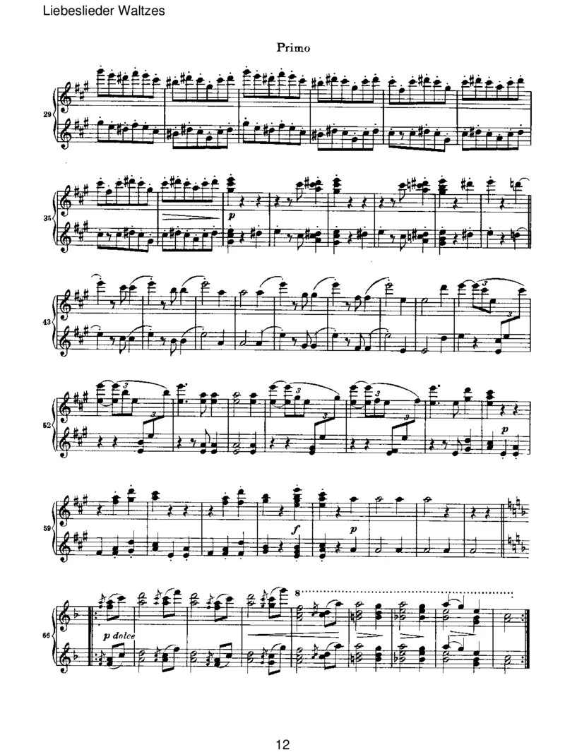 LiebesliederWaltzes_一万首著名钢琴曲谱哈农贝多芬合集视频教学电子版高清无水印可打印_1古典钢琴知名音乐家谱_勃拉姆斯钢琴谱全集_VI.PianoWorksforFourHands