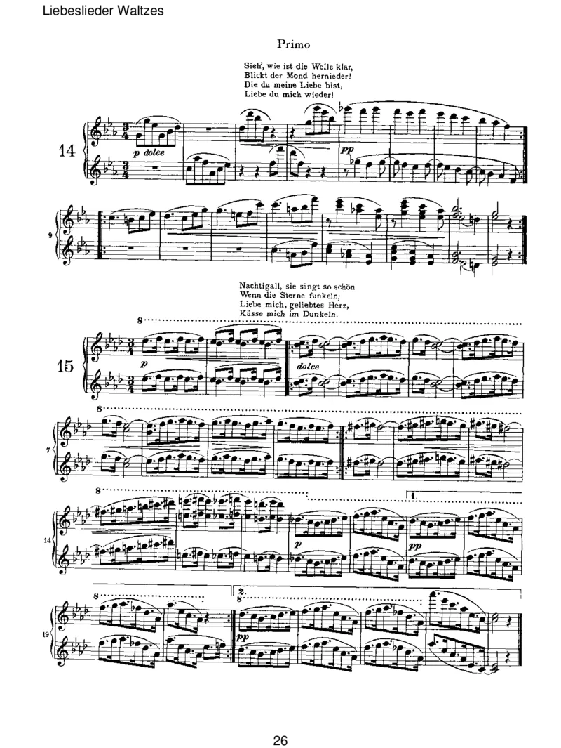 LiebesliederWaltzes_一万首著名钢琴曲谱哈农贝多芬合集视频教学电子版高清无水印可打印_1古典钢琴知名音乐家谱_勃拉姆斯钢琴谱全集_VI.PianoWorksforFourHands