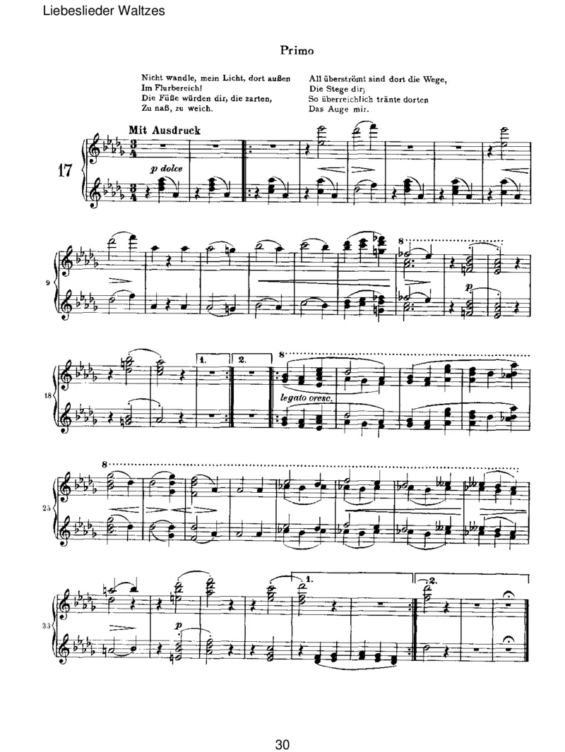 LiebesliederWaltzes_一万首著名钢琴曲谱哈农贝多芬合集视频教学电子版高清无水印可打印_1古典钢琴知名音乐家谱_勃拉姆斯钢琴谱全集_VI.PianoWorksforFourHands