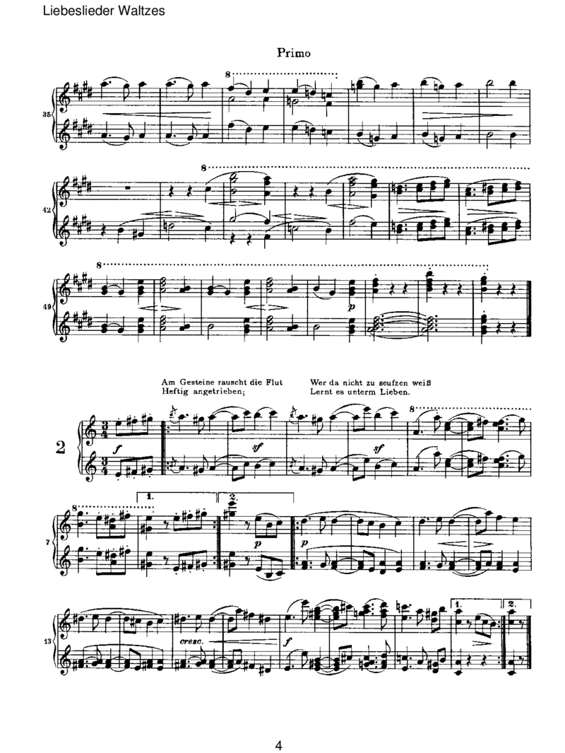 LiebesliederWaltzes_一万首著名钢琴曲谱哈农贝多芬合集视频教学电子版高清无水印可打印_1古典钢琴知名音乐家谱_勃拉姆斯钢琴谱全集_VI.PianoWorksforFourHands