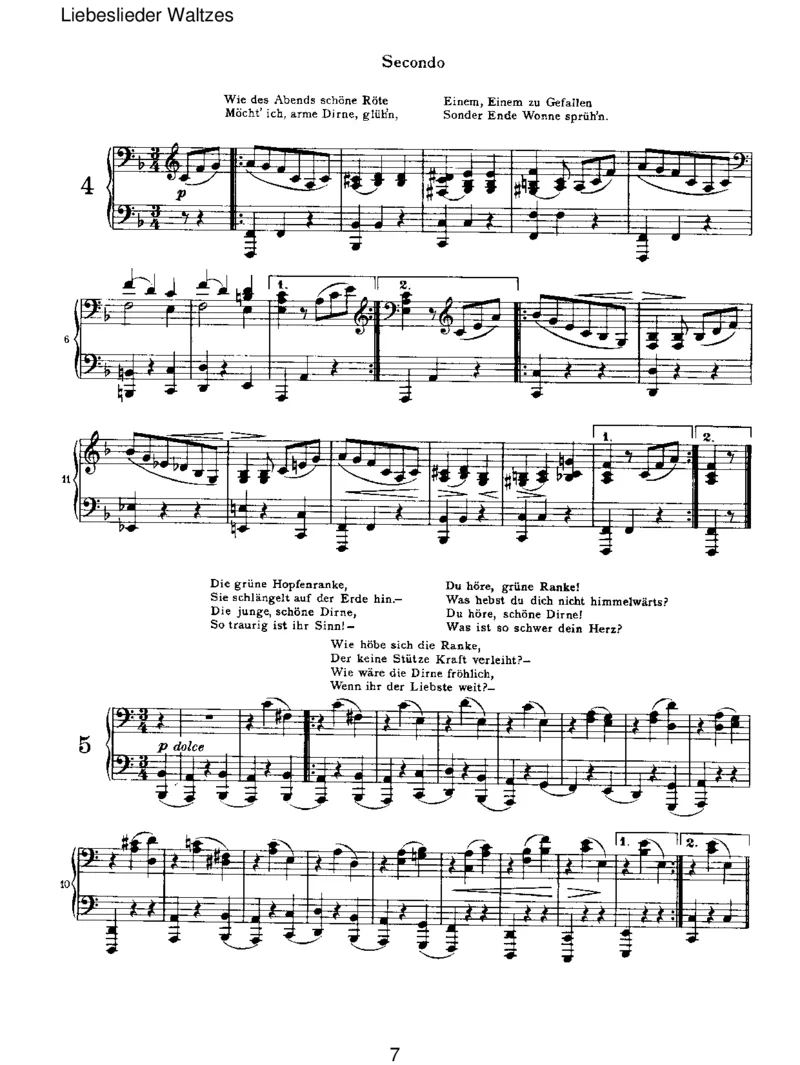 LiebesliederWaltzes_一万首著名钢琴曲谱哈农贝多芬合集视频教学电子版高清无水印可打印_1古典钢琴知名音乐家谱_勃拉姆斯钢琴谱全集_VI.PianoWorksforFourHands