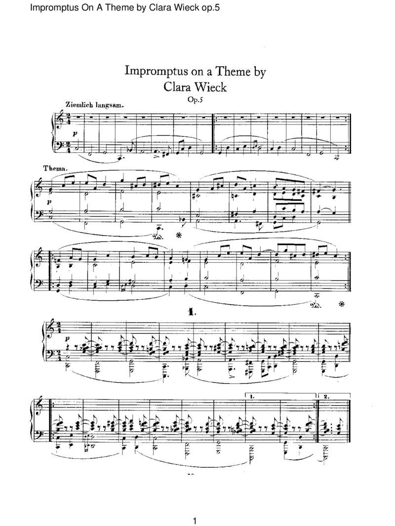 ImpromptusOnAThemebyClaraWieckop.5_一万首著名钢琴曲谱哈农贝多芬合集视频教学电子版高清无水印可打印_1古典钢琴知名音乐家谱_舒曼钢琴谱全集_RobertSchumann罗伯特&middot;舒曼(1810-1856)