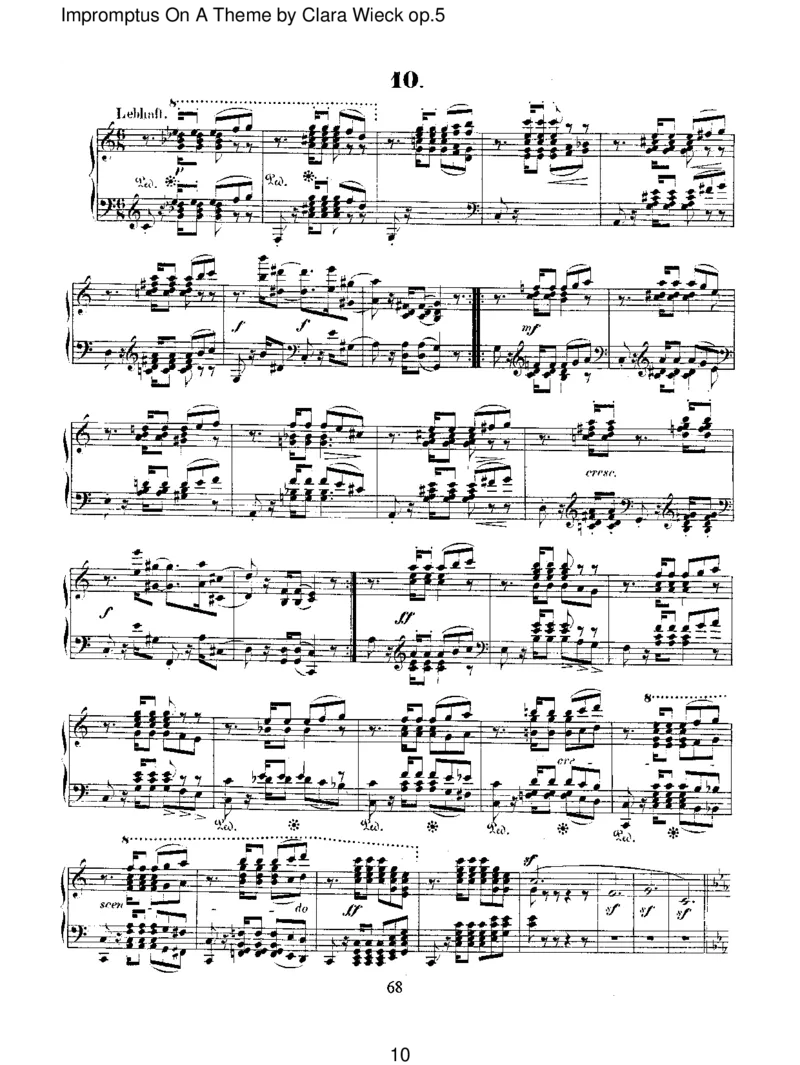 ImpromptusOnAThemebyClaraWieckop.5_一万首著名钢琴曲谱哈农贝多芬合集视频教学电子版高清无水印可打印_1古典钢琴知名音乐家谱_舒曼钢琴谱全集_RobertSchumann罗伯特&middot;舒曼(1810-1856)